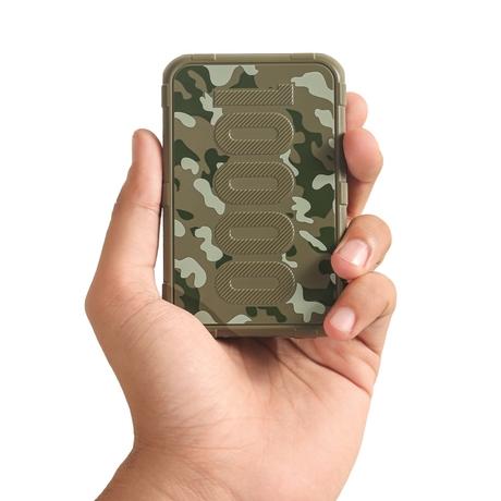 Ambrane 10000 mAh Power Bank Force 10K, 22.5 W, Dual Output 1 USB & 1 Type C, LED Indicator, Cable Included, Short Circuit Protection, Overcurrent Protection, Multi layer Chipset Protection, Dark Green-1