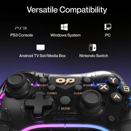 Ambrane OP-WLGC01 Wireless Gaming Controller, Black-3