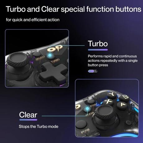 Ambrane OP-WLGC01 Wireless Gaming Controller, Black-5