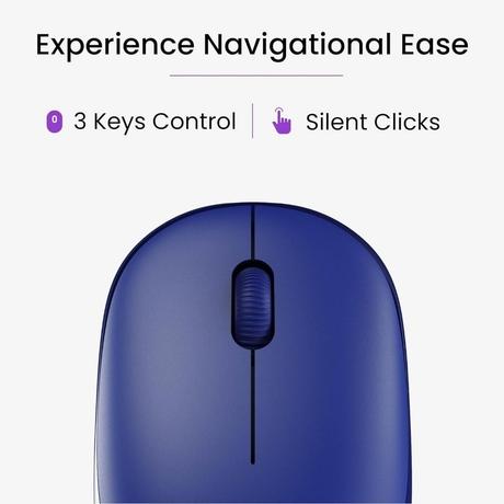 Ambrane SliQ-2 Wireless Mouse, Navy Blue-2