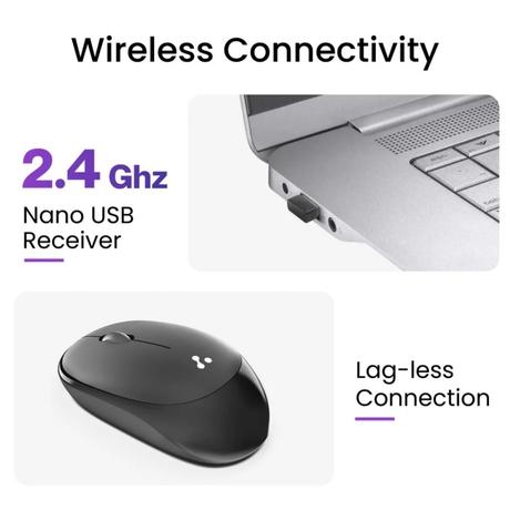 Ambrane SliQ-2 Wireless Mouse, Black-1