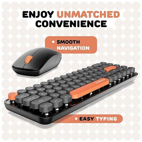 Ambrane KeyPop Wireless Keyboard & Mouse Combo, Black-5
