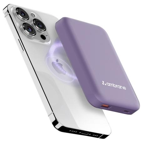 Ambrane AeroSync 10000 mAh MagSafe Power Bank 12, Purple-1