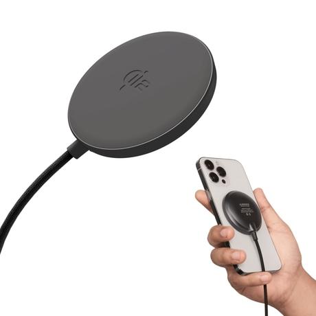 Ambrane AeroSyncQ B MagSafe Qi2 Wireless Charger, Black-1