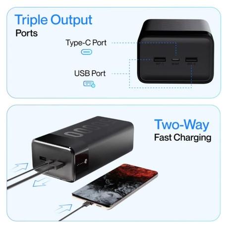 Ambrane Stylo Max 50000 mAh 22.5 W Power Bank, Black-2