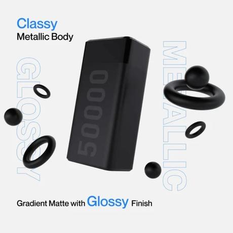Ambrane Stylo Max 50000 mAh 22.5 W Power Bank, Black-3