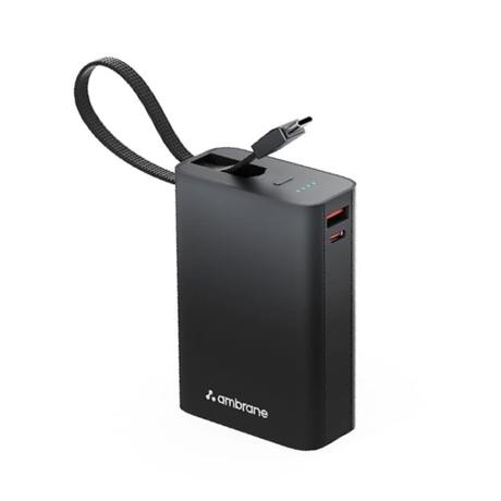 Ambrane MiniCharge20 22.5 Watt 20000 mAH Power Bank, Black-0