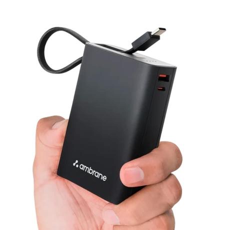 Ambrane MiniCharge20 22.5 Watt 20000 mAH Power Bank, Black-1