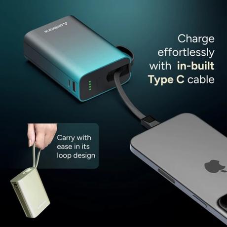 Ambrane MiniCharge20 22.5 Watt 20000 mAH Power Bank, Black-3