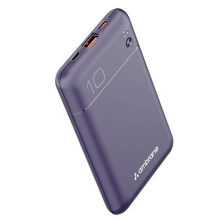 Ambrane Pocket Charge 22.5 W 10000 mAh Power Bank, Purple-0
