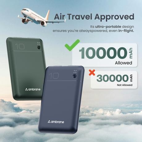Ambrane Pocket Charge 22.5 W 10000 mAh Power Bank, Purple-2