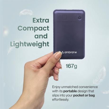 Ambrane Pocket Charge 22.5 W 10000 mAh Power Bank, Purple-7