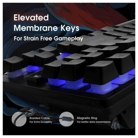 Amkette EvoFox Fireblade TKL Wired Gaming Keyboard-4