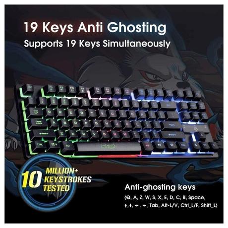 Amkette EvoFox Fireblade TKL Wired Gaming Keyboard-6