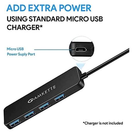 Amkette Superspeed 4 Port USB Hub-3