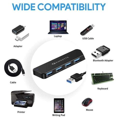 Amkette Superspeed 4 Port USB Hub-5