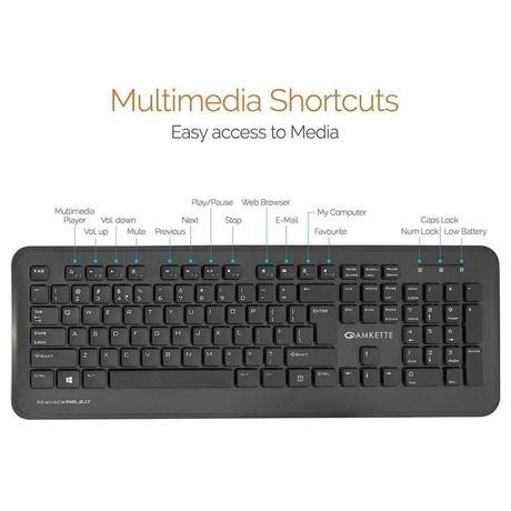 Amkette Wi-Key Plus Wireless Keyboard with Mouse Combo-3