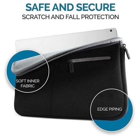 Amkette Neo Case Laptop Sleeve for 38.1 cm (15 inch) Laptop, Black-3