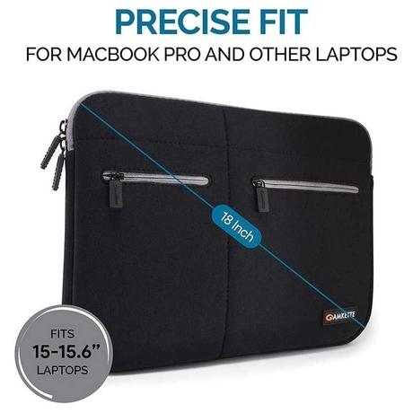 Amkette Neo Case Laptop Sleeve for 38.1 cm (15 inch) Laptop, Black-5
