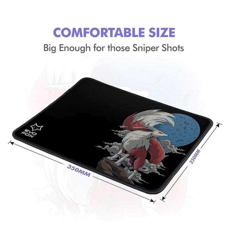 Amkette EvoFox Falcon X35 Square Microfibre, Rubber Cloth Surface Mouse Pad-2