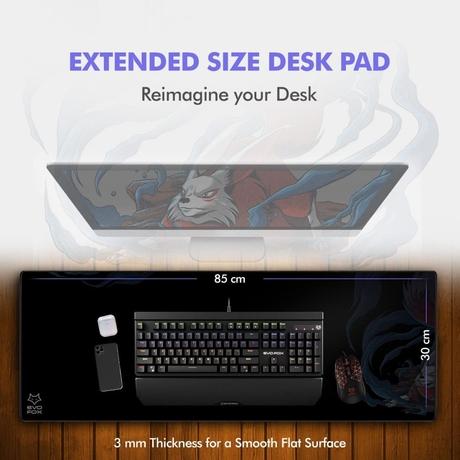 Amkette Evo Fox Falcon X85 Extra Large Speed Mouse Pad-1