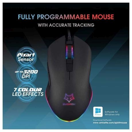 Amkette EvoFox X-Team Wired Gaming Keyboard with Mouse Combo-4