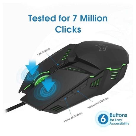 Amkette EvoFox Shadow Wired Gaming Mouse-5