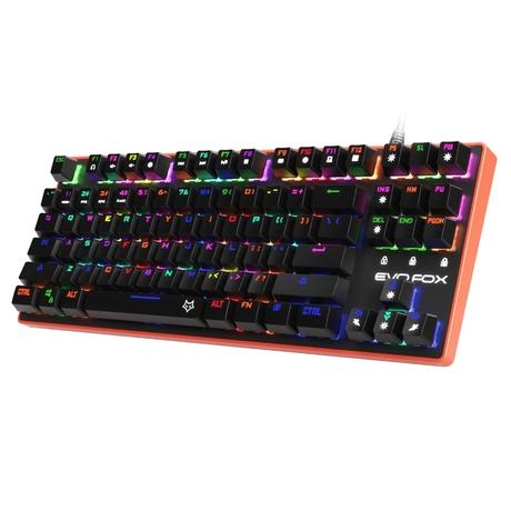 Amkette EvoFox Katana Pro TKL Mechanical Keyboard, Red-0