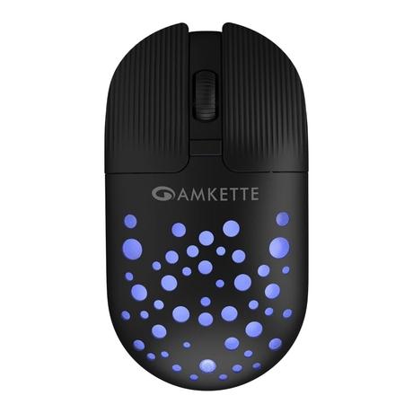 Amkette Hush Pro Spectra Rechargeable Wireless Mouse, Black-0