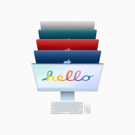 APPLE iMac 24インチ MJV93J/A [ブルー]256GB・8GB 2021 Apple iMac with 4.5K Retina Display (24-inch/60.96 cm, Apple