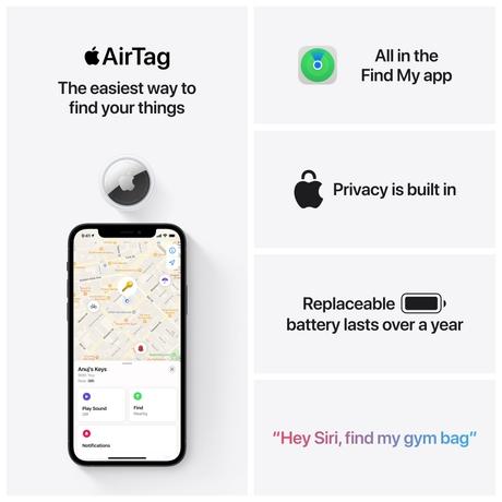 Apple AirTag with Ultra Wideband Technology (Pack of 1)-6