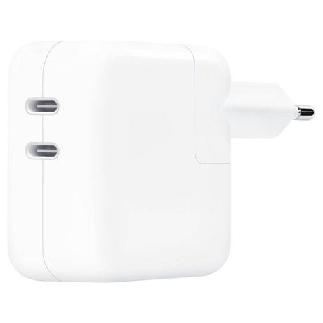 Apple MNWP3HN/A 35 Watt Dual USB-C Port Power Adapter, White-2