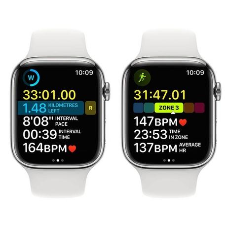 Buy Apple Watch Series 8 GPS + Cellular 45mm Silver Stainless