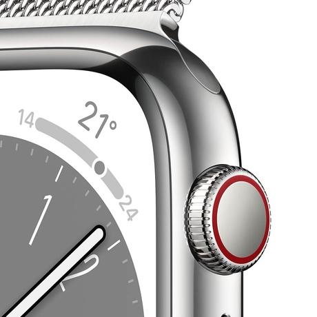 Buy Apple Watch Series 8 GPS + Cellular 45mm Silver Stainless