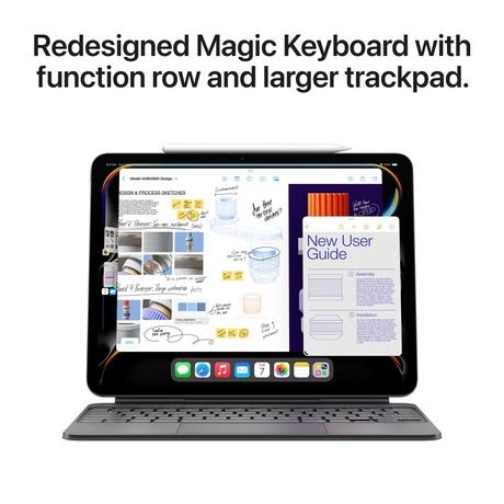 Apple iPad Pro 5th Gen 2024 28.22 cm (11 inch) Wi-Fi + Cellular Tablet, 2 TB, Space Black-8