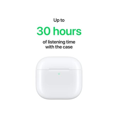 Apple AirPods 4,Advanced Voice Isolation,Seamless Hey Siri Activation,Up to 5 Hours of Listening Time Per Charge,Dust,Sweat,Water Resistant True Wireless Earbuds-6