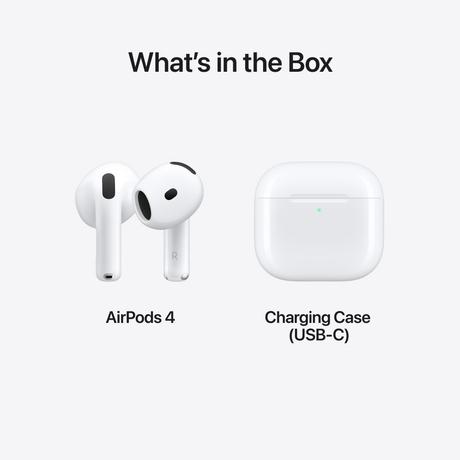 Apple AirPods 4,Advanced Voice Isolation,Seamless Hey Siri Activation,Up to 5 Hours of Listening Time Per Charge,Dust,Sweat,Water Resistant True Wireless Earbuds-8