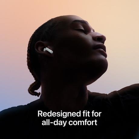 Apple AirPods 4 with Active Noise Cancellation, Adaptive Audio and Transparency mode, Voice Isolation, Hey Siri and Siri Interactions, Up to 5 hours of listening time on a single charge, True Wireless Earbuds-4