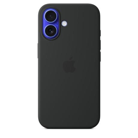 iPhone 16 Silicone Mobile Case with MagSafe, Black-0