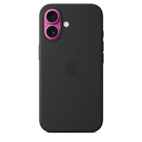 iPhone 16 Silicone Mobile Case with MagSafe, Black-2