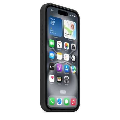 iPhone 16 Silicone Mobile Case with MagSafe, Black-5