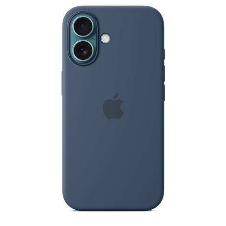 iPhone 16 Silicone Mobile Case with MagSafe, Denim-1