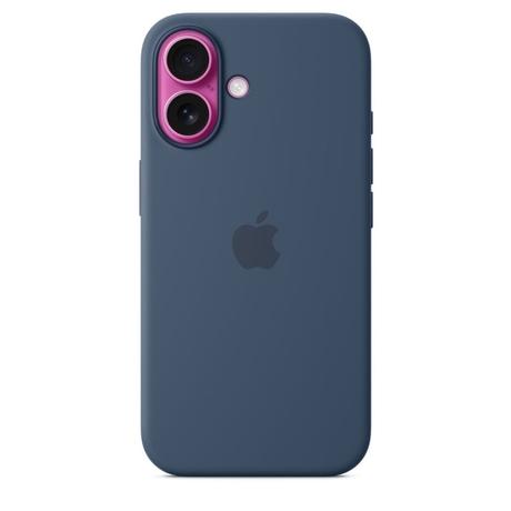 iPhone 16 Silicone Mobile Case with MagSafe, Denim-2