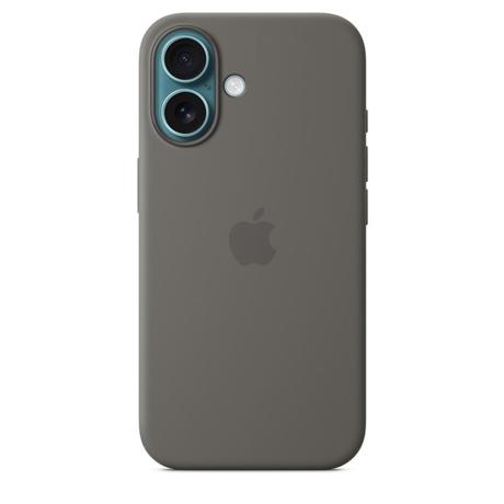iPhone 16 Silicone Mobile Case with MagSafe, Stone Gray-1