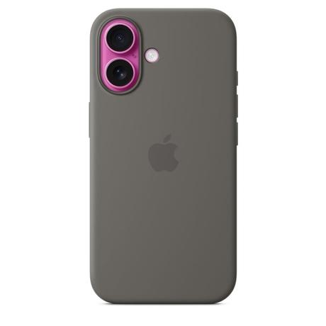 iPhone 16 Silicone Mobile Case with MagSafe, Stone Gray-2