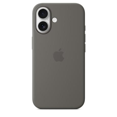 iPhone 16 Silicone Mobile Case with MagSafe, Stone Gray-3