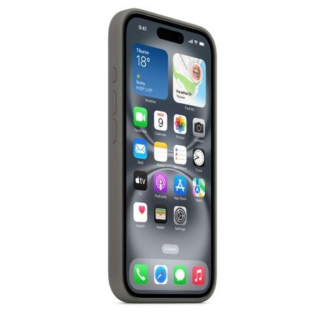 iPhone 16 Silicone Mobile Case with MagSafe, Stone Gray-5