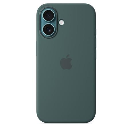iPhone 16 Silicone Mobile Case with MagSafe, Lake Green-1