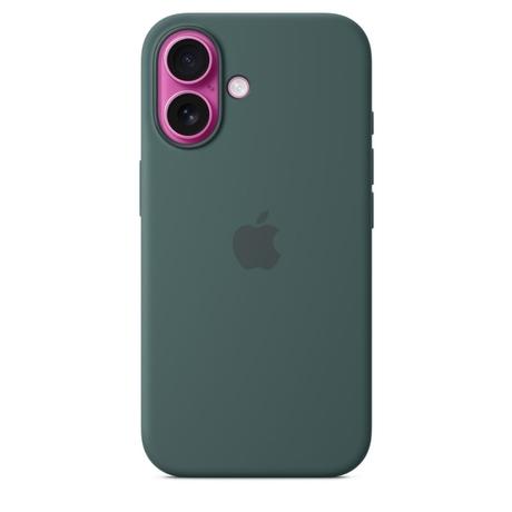 iPhone 16 Silicone Mobile Case with MagSafe, Lake Green-2