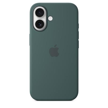 iPhone 16 Silicone Mobile Case with MagSafe, Lake Green-3